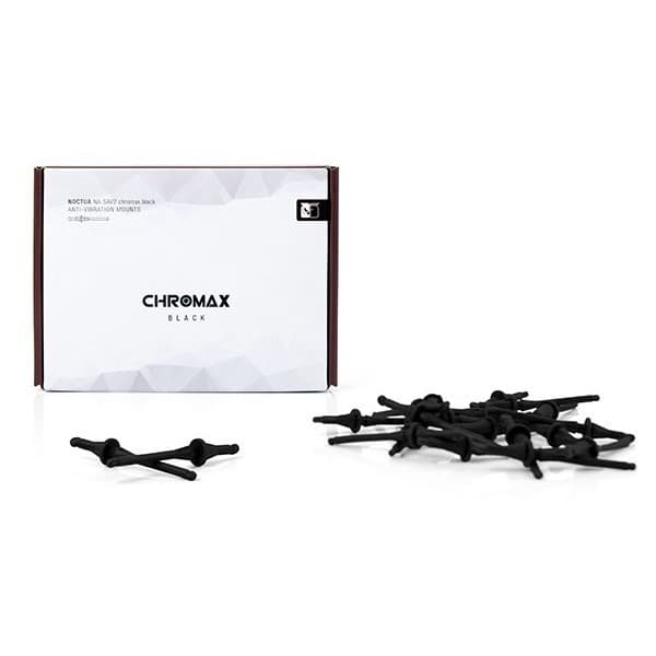Noctua NA-SAV2 Chromax Anti Vibrations Mounts monteringskit til ventilatorer, sort