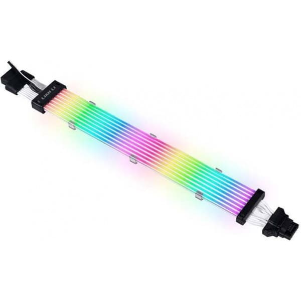 Lian Li Strimer Plus V2 12VHPWR, 12+4 pin to 12+4 pin -RGB-valaistu virtakaapeli