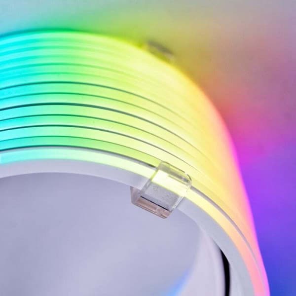 Lian Li Strimer Plus V2 12VHPWR, 12+4 pin til 12+4 pin -RGB-belyst strømkabel