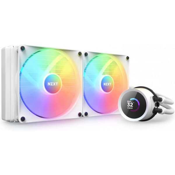 NZXT Kraken 280 RGB -vandkølingssystem, hvid