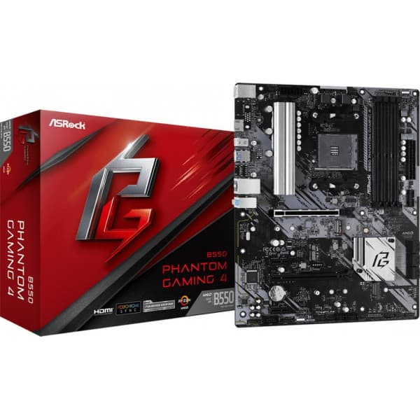 ASRock B550M PHANTOM GAMING 4 AM4 mATX -emolevy