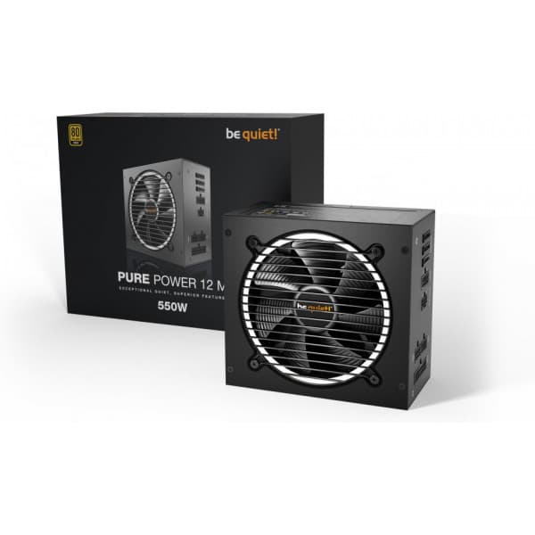 be quiet! Pure Power 12 M ATX-strømforsyning, 550 W