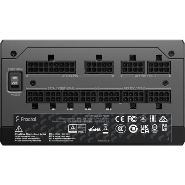 Fractal Design Ion+ 2 80 PLUS Platinum - ATX-strømforsyning, 760 W