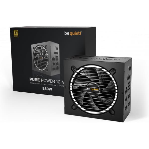 be quiet! Pure Power 12 M ATX strømforsyning, 850 W
