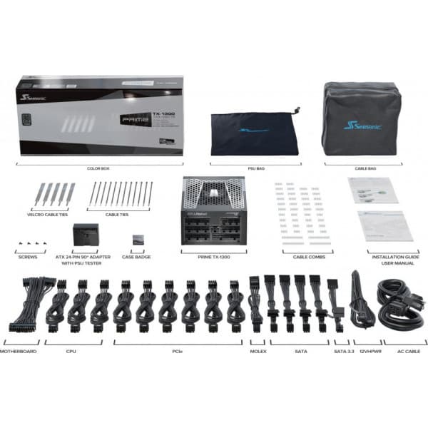 Seasonic Prime TX-1300 ATX 3.0 -strømforsyning, 1300 W