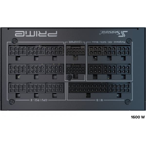 Seasonic Prime TX-1600 ATX 3.0-strømforsyning, 1600 W