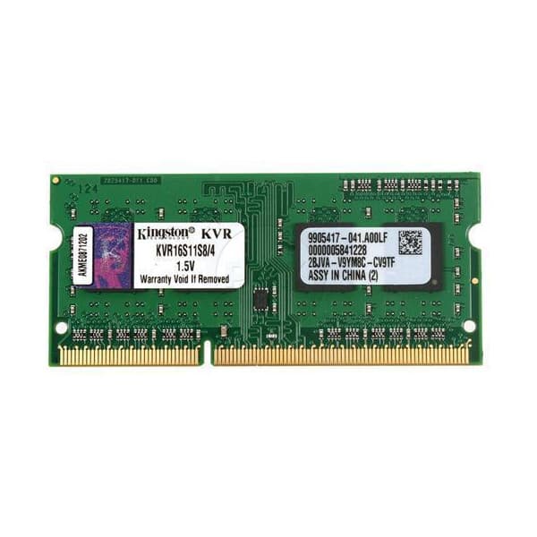 Kingston ValueRAM 4 Gt DDR3 1600 MHz CL11 SO-DIMM SDRAM -minnesmodul
