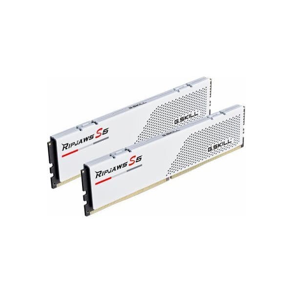 G.Skill Ripjaws S5 32 Gt DDR5 5600 MHz CL28 Intel XMP-hukommelsesmodulpakke, hvid