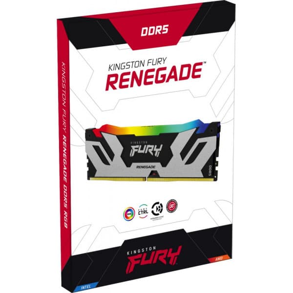 Kingston FURY Renegade RGB DDR5 6000 MHz CL32 16 Gt -hukommelsesmodul