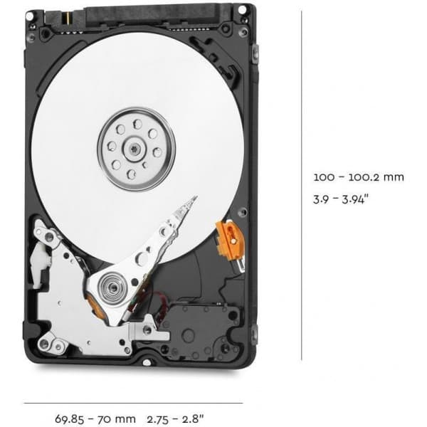 WD Blue 2 Tt 5200 RPM 2,5" SATAIII-harddisk