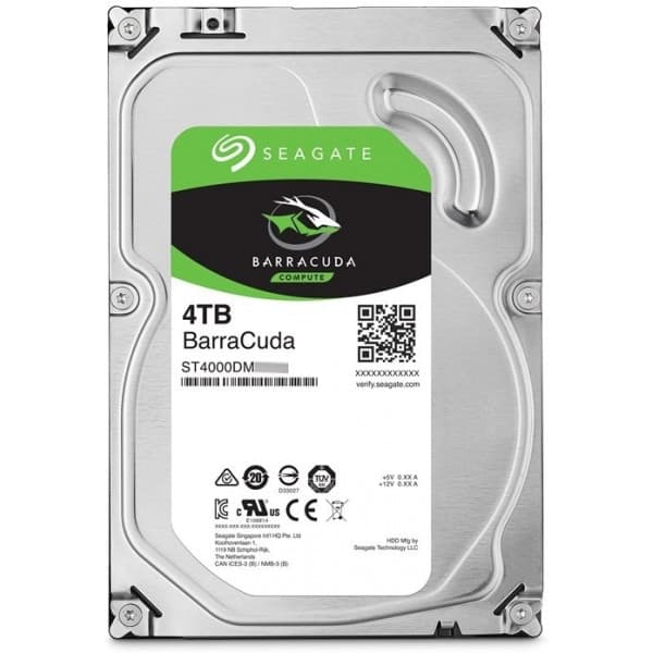Seagate Barracuda 4 Tt 256 Mt 5400 RPM 3.5" SATA III (6 Gb/s) hårddisk