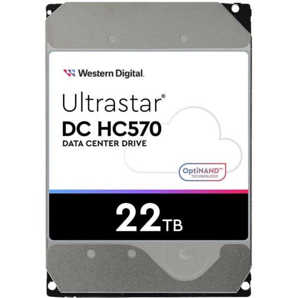 Western Digital Ultrastar HC570 22 Tt SATA 7200 RPM SE 512 Mt -harddisk