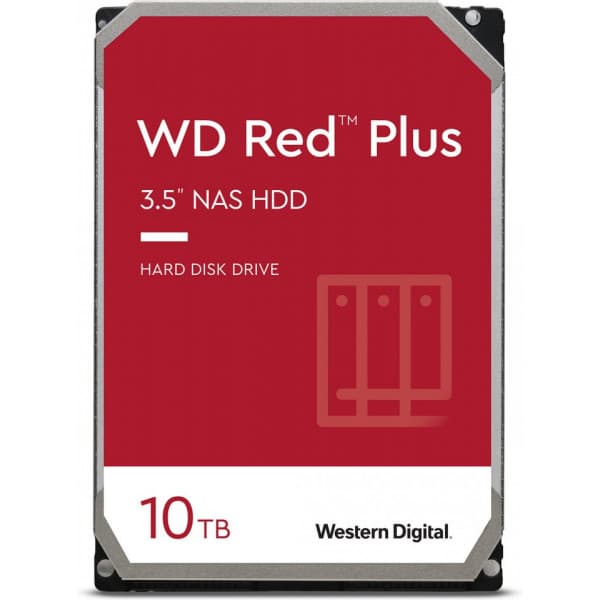 WD Red Plus 10 TB NAS SATA-III 256 MB 3,5" harddisk