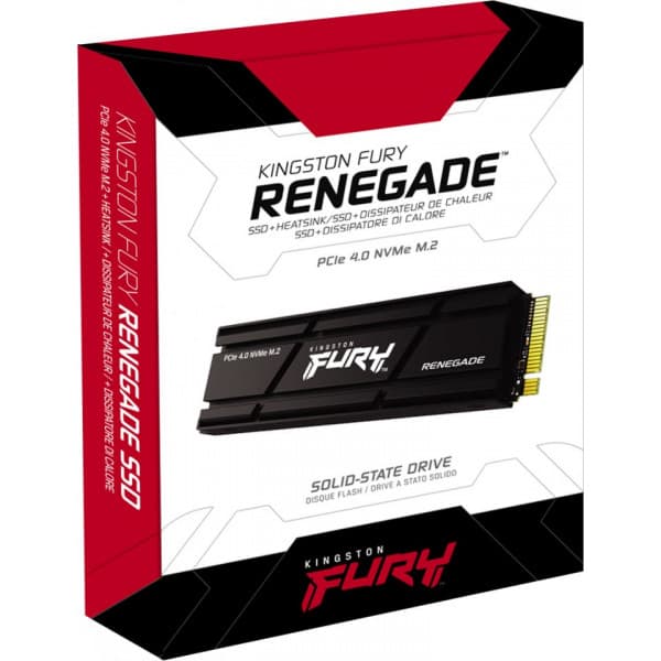 Kingston FURY Renegade 4 Tt M.2 SSD -kovalevy jäähdytyselementillä