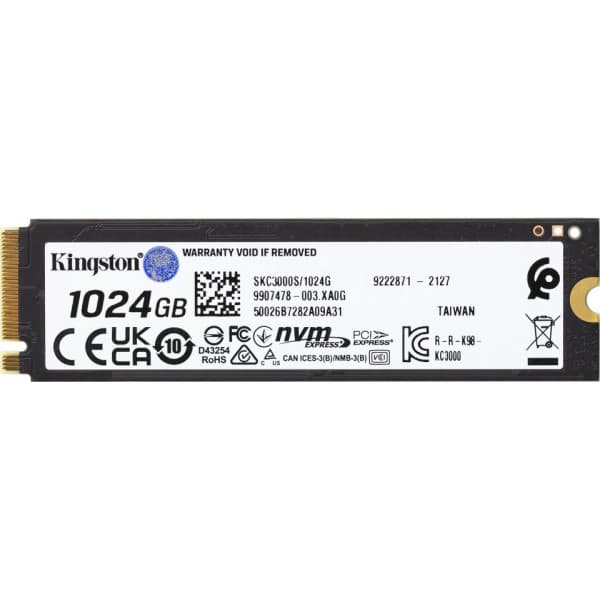 Kingston KC3000 1024 Gt M.2 SSD-harddisk