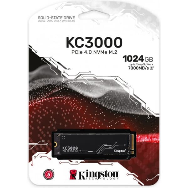 Kingston KC3000 1024 Gt M.2 SSD-harddisk