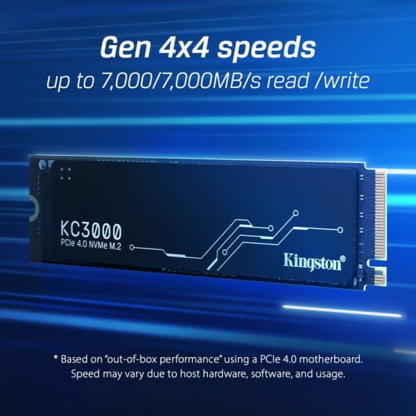 Kingston KC3000 1024 Gt M.2 SSD-harddisk