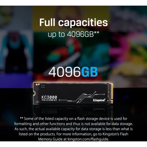 Kingston KC3000 1024 Gt M.2 SSD-harddisk