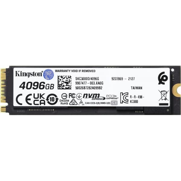 Kingston KC3000 4096 Gt M.2 SSD-harddisk