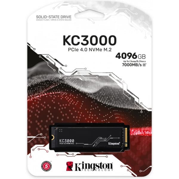 Kingston KC3000 4096 Gt M.2 SSD-harddisk