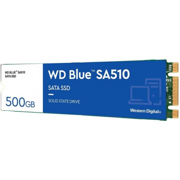 WD Blue SA510 500 Gt M.2 SATA -SSD-drev