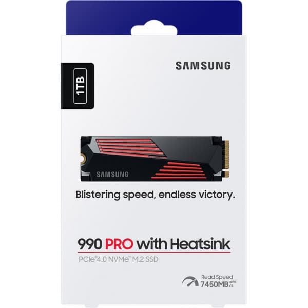 Samsung 990 PRO SSD 1 Tt M.2 -SSD-enhet med kylare