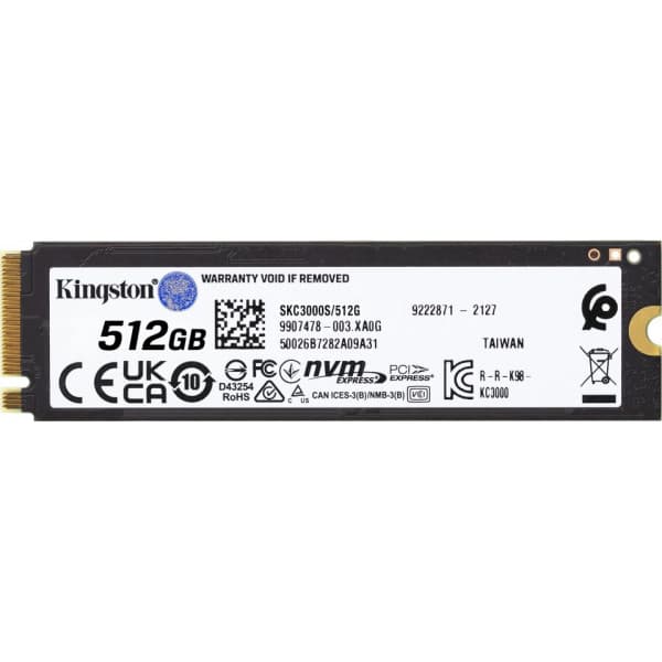 Kingston KC3000 512 Gb M.2 SSD -hårddisk