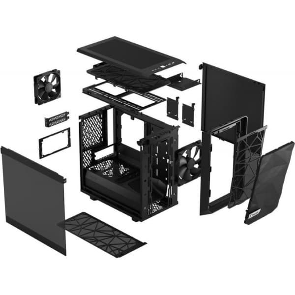 Fractal Design Meshify 2 Nano Mini-ITX-kabinet, sort