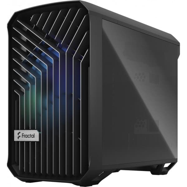 Fractal Design Torrent Nano RGB TG Light Tint Mini-ITX-kabinet, sort