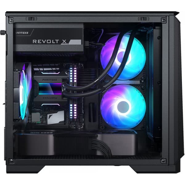 Phanteks Eclipse P200A D-RGB Mini-ITX-kabinet med vindue, sort