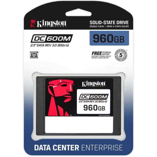 Kingston DC600M 960 Gt SATA III 2,5" -SSD-enhet