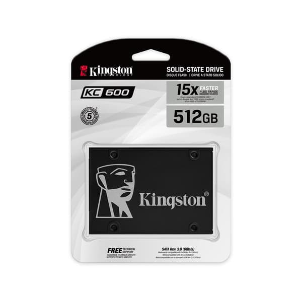 Kingston KC600 512 Gt SATA III 2,5" SSD-disk
