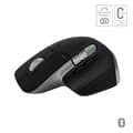 Miniatyrbilde 1 av 3: MX Master 3S For Mac Performance Wireless Mouse, Space Grey (1 stk.)