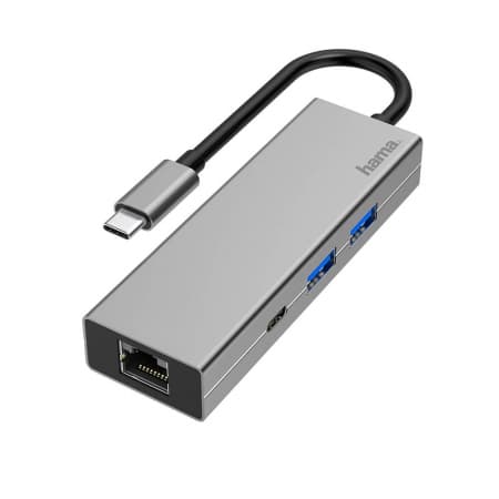 HAMA Adapter USB-C Multi 4x Porter LAN (6 stk.)