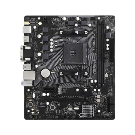 ASRock | A520M-HDV | Processorfamilj AMD | Processorsockel AM4 | DDR4 DIMM | Minnesplatser 2 | Stöd för hårddiskgränssnitt