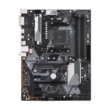 Asus | PRIME B450-PLUS | Processorfamilj AMD | Processorsockel AM4 | Minnesplatser 4 | Antal SATA-kontakter 6 x SATA 6Gb/s