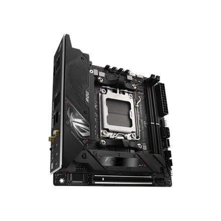 Asus | ROG STRIX B650E-I GAMING WIFI | Processorfamilj AMD | Processorsockel AM5 | DDR5 DIMM | Minnesplatser 2 | Stöttas hårt