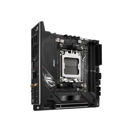 Asus | ROG STRIX B650E-I GAMING WIFI | Processorfamilj AMD | Processorsockel AM5 | DDR5 DIMM | Minnesplatser 2 | Stöttas hårt