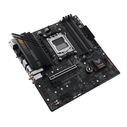 Asus | TUF GAMING A620M-PLUS WIFI | Processorfamilj AMD | Processorsockel AM5 | DDR5 DIMM | Minnesplatser 4 | Stöds hårt di