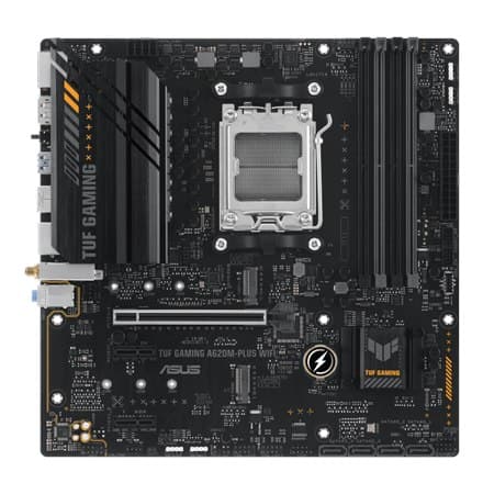 Asus | TUF GAMING A620M-PLUS WIFI | Processorfamilj AMD | Processorsockel AM5 | DDR5 DIMM | Minnesplatser 4 | Stöds hårt di