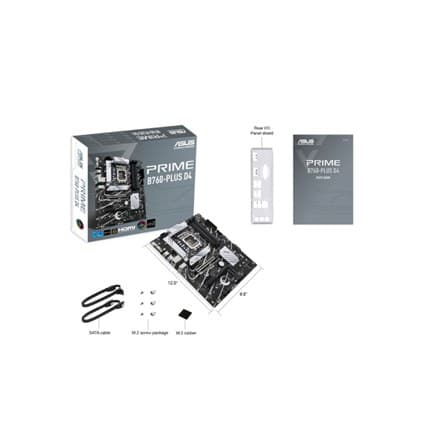 Asus | PRIME B760-PLUS D4 | Intel-suoritinperhe | LGA1700 prosessorikanta | DDR4 | Tuetut kiintolevyliitännät