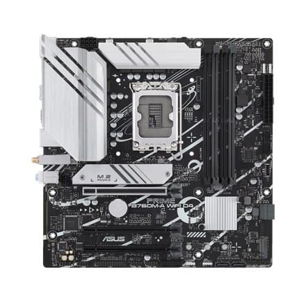 Asus | PRIME B760M-A WIFI D4 | Intel-processorfamilie | LGA1700 processor socket | DDR4 DIMM | Understøttede diskgrænseflader