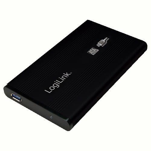 Logilink | Säilytyskotelo | Kotelo 2,5 tuuman S-SATA HDD USB 3.0 Alu | Kiintolevy | 2,5" | SATA 3Gb/s | USB 3.0 musta