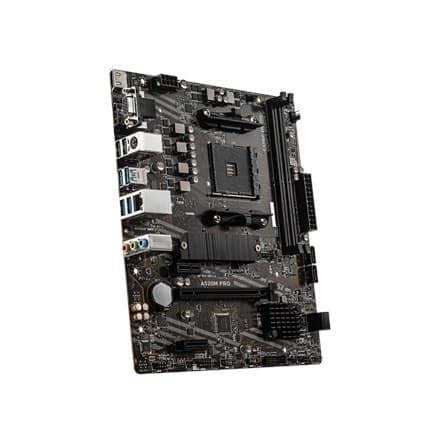 MSI | A520M PRO | Processorfamilie AMD | Processor socket AM4 | DDR4 | Hukommelsespladser 2 | Antal SATA-stik | AMD chipset