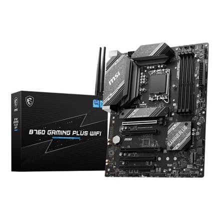 MSI | B760 GAMING PLUS WIFI | Processor Socket LGA1700 Socket | Chipset Typ Intel B760 | RAM-teknik som stöds DDR5 SDRAM
