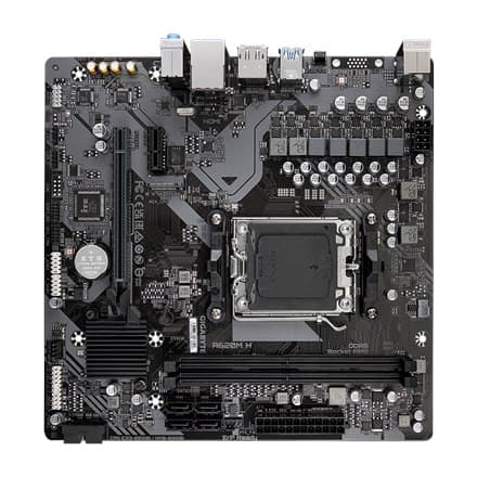 Gigabyte | A620M H 1,0 M/B | Processorfamilj AMD | Processorsockel AM5 | DDR5 DIMM | Minnesplatser 2 | Hårddisk som stöds