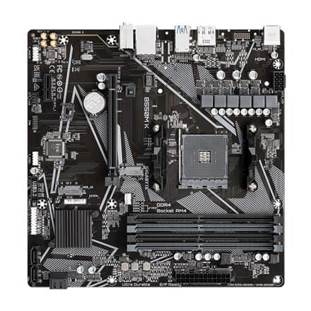 Gigabyte | B550M K 1,0 M/B | Processorfamilj AMD | Processorsockel AM4 | DDR4 DIMM | Minnesplatser 4 | Hårddisk som stöds
