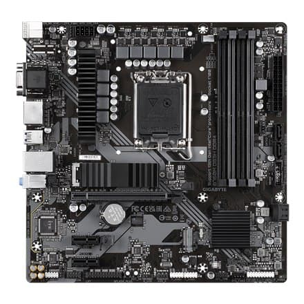 Gigabyte | B760M DS3H 1,0 M/B | Processorfamiljen Intel | Processorsockel LGA1700 | DDR4 DIMM | Minnesplatser 4 | Stöttas hårt