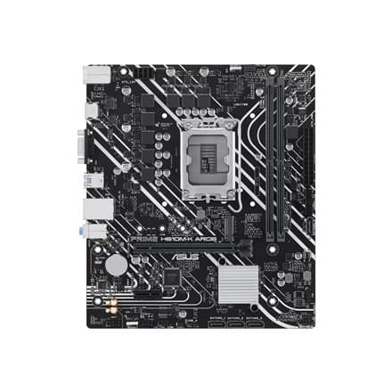 Piirisarjatyyppi Intel H610 PRIME H610M-K ARGB Prosessori Kanta LGA1700 Kanta Tuettu RAM-tekniikka DDR5 SDRAM