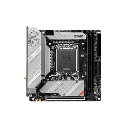 MSI | MPG B760I EDGE WIFI | Processorfamilie Intel | Processorstik LGA1700 | DDR5 DIMM | Hukommelsespladser 2 | Understøttet hård dis